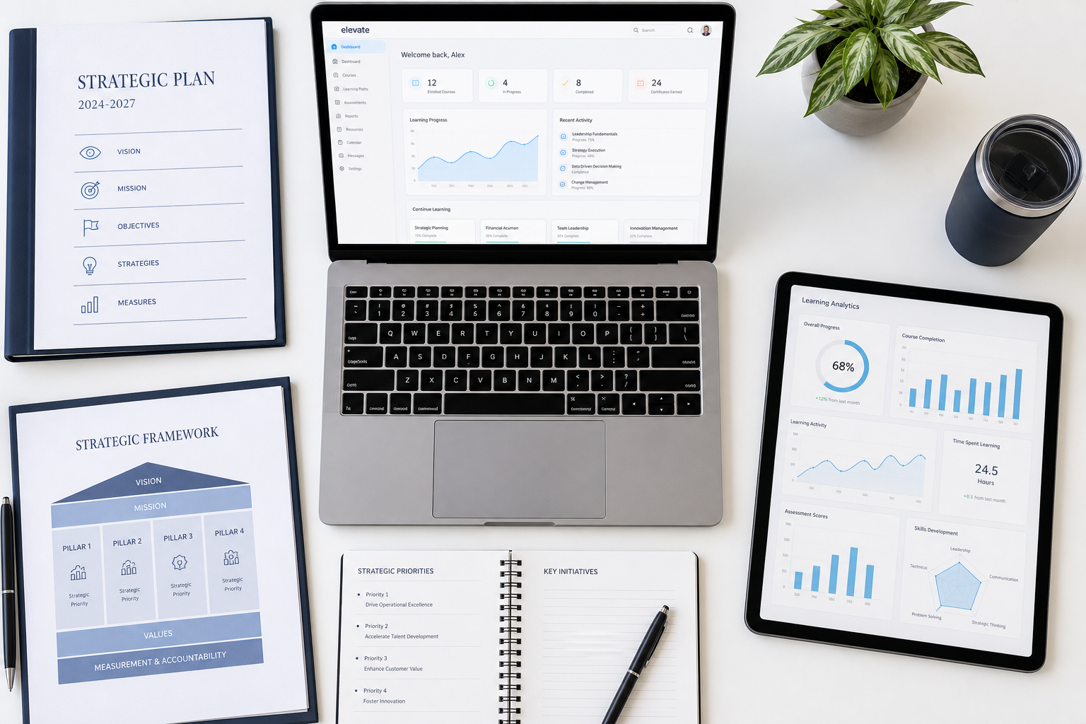 Bovingdon-Gray strategic planning process and learning analytics workspace